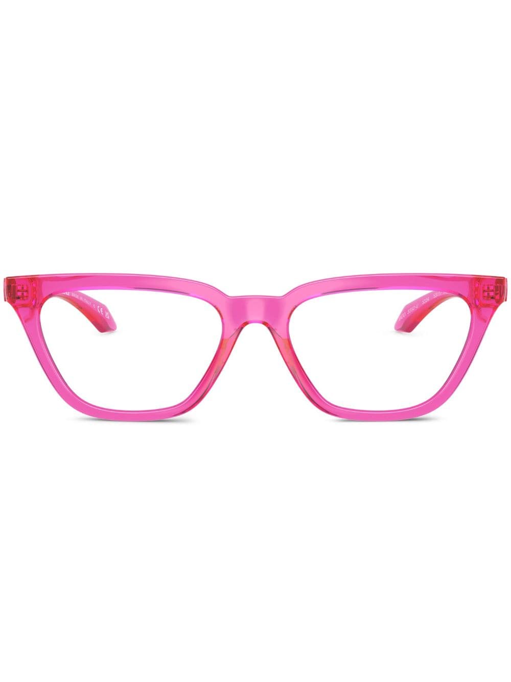 Versace Eyewear Greca cat-eye frame glasses - Pink von Versace Eyewear
