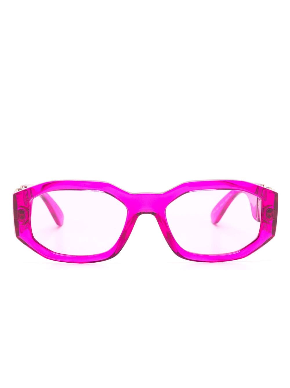 Versace Eyewear Medusa Biggie rectangle-frame - Pink von Versace Eyewear