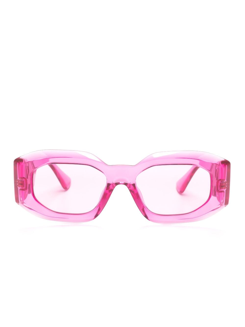 Versace Eyewear Medusa Biggie transparent-design sunglasses - Pink von Versace Eyewear