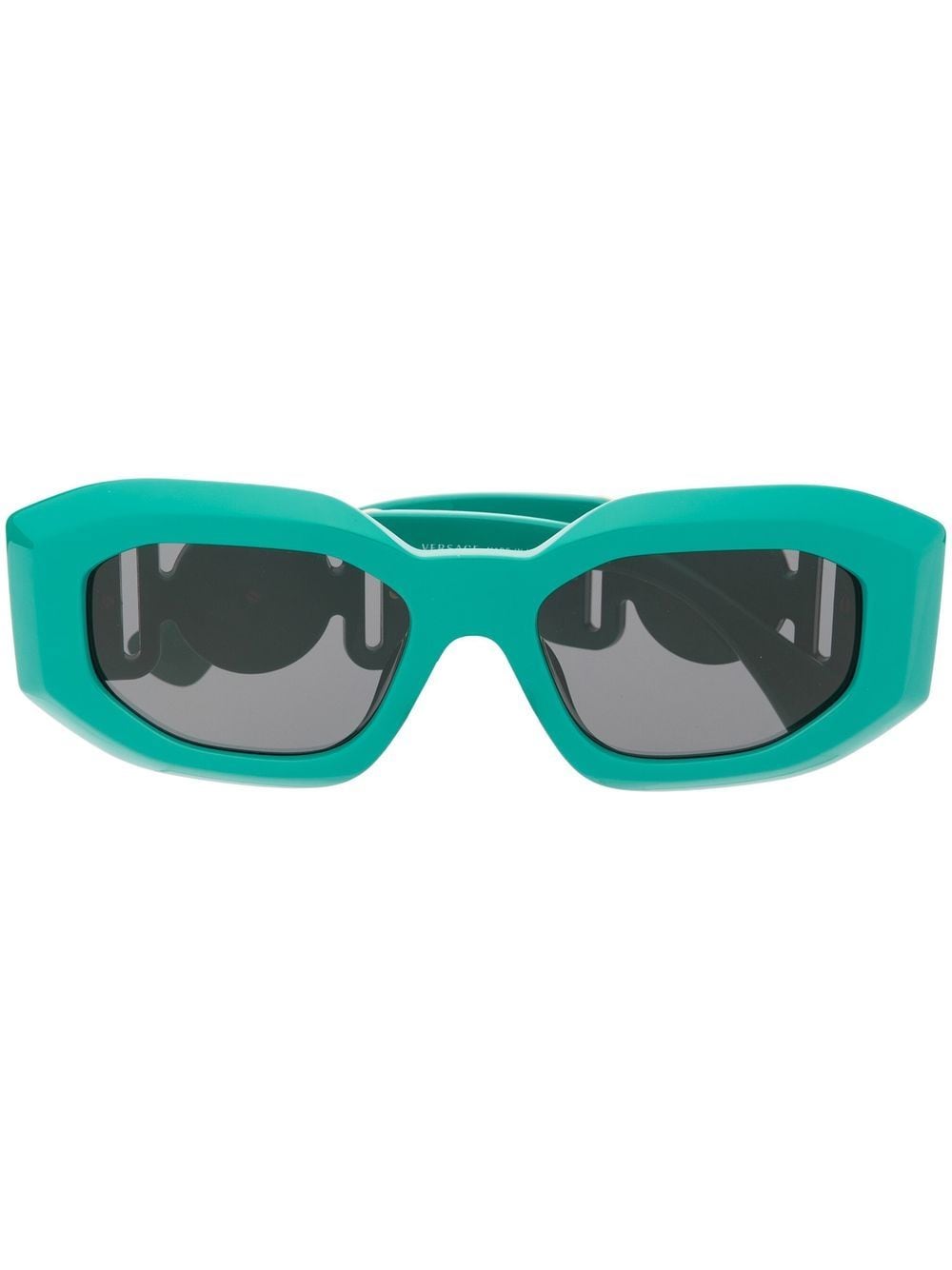 Versace Eyewear Medusa Head-detail oval-frame sunglasses - Green von Versace Eyewear