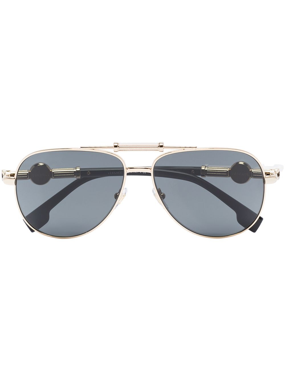 Versace Eyewear Medusa Head pilot-frame sunglasses - Black von Versace Eyewear