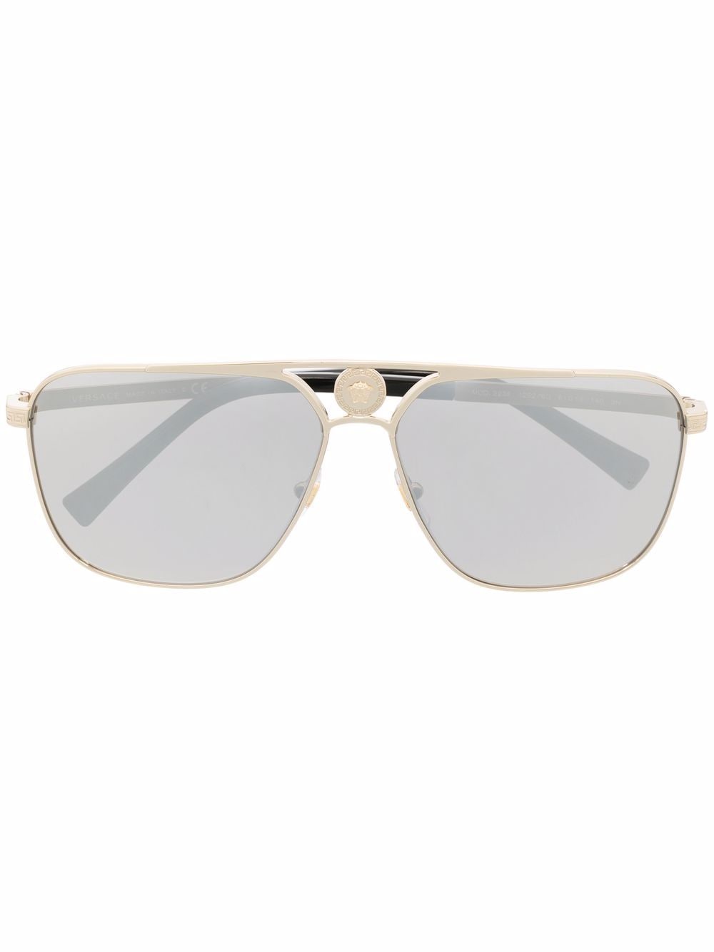Versace Eyewear Medusa Head pilot-frame sunglasses - Gold von Versace Eyewear
