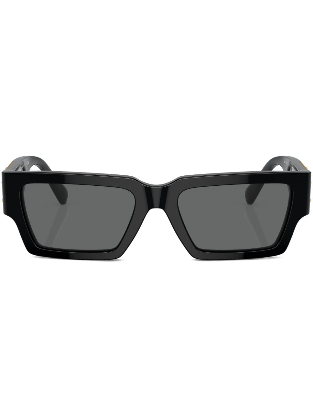Versace Eyewear Medusa Head rectangle-frame sunglasses - Black von Versace Eyewear