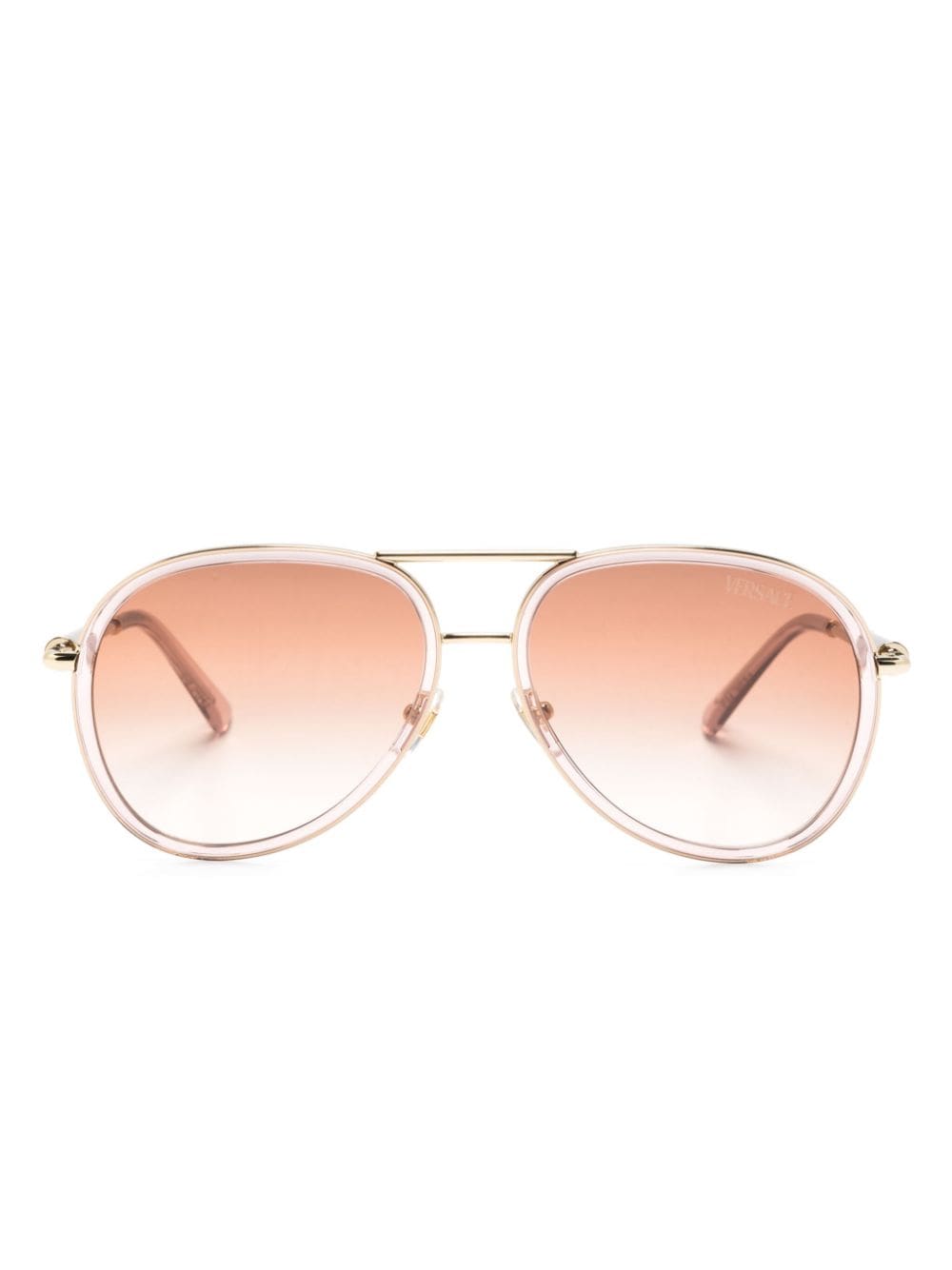 Versace Eyewear Medusa Roller pilot-frame sunglasses - Brown von Versace Eyewear