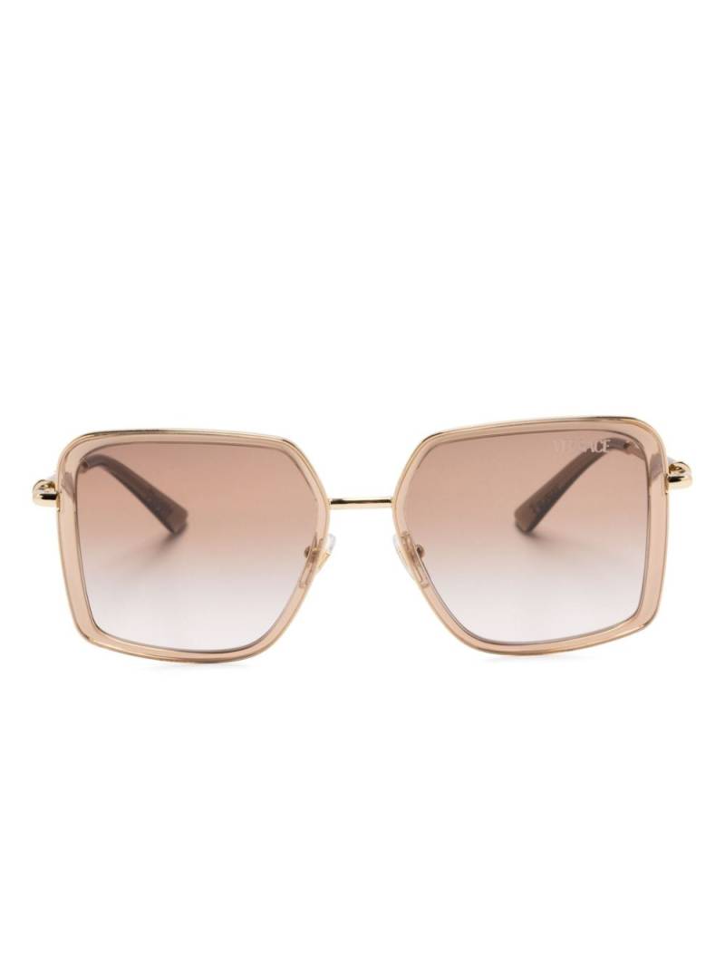 Versace Eyewear Medusa Roller square-frame sunglasses - Brown von Versace Eyewear