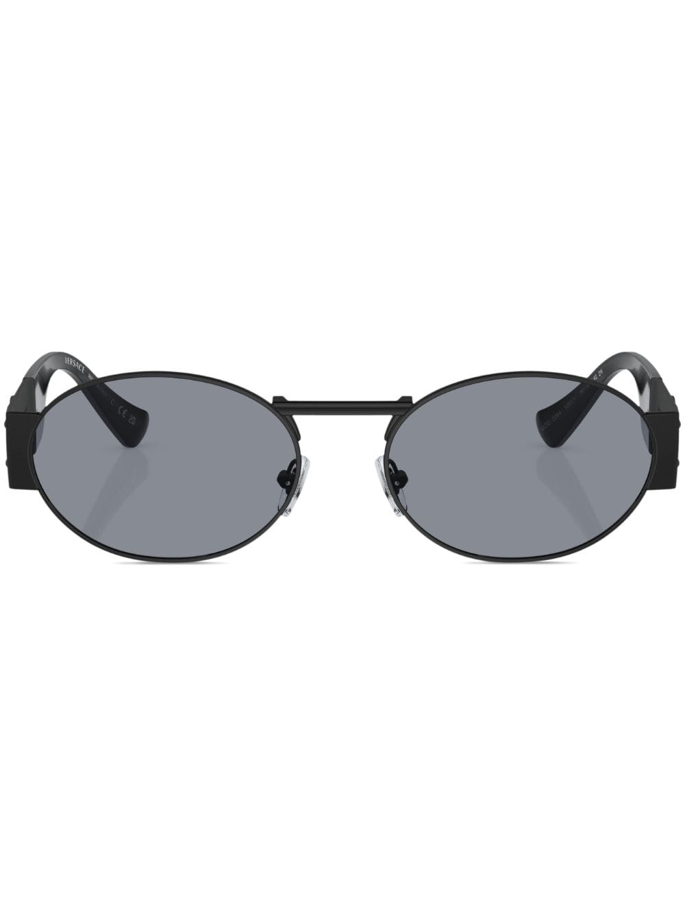 Versace Eyewear Medusa oval-frame sunglasses - Black von Versace Eyewear