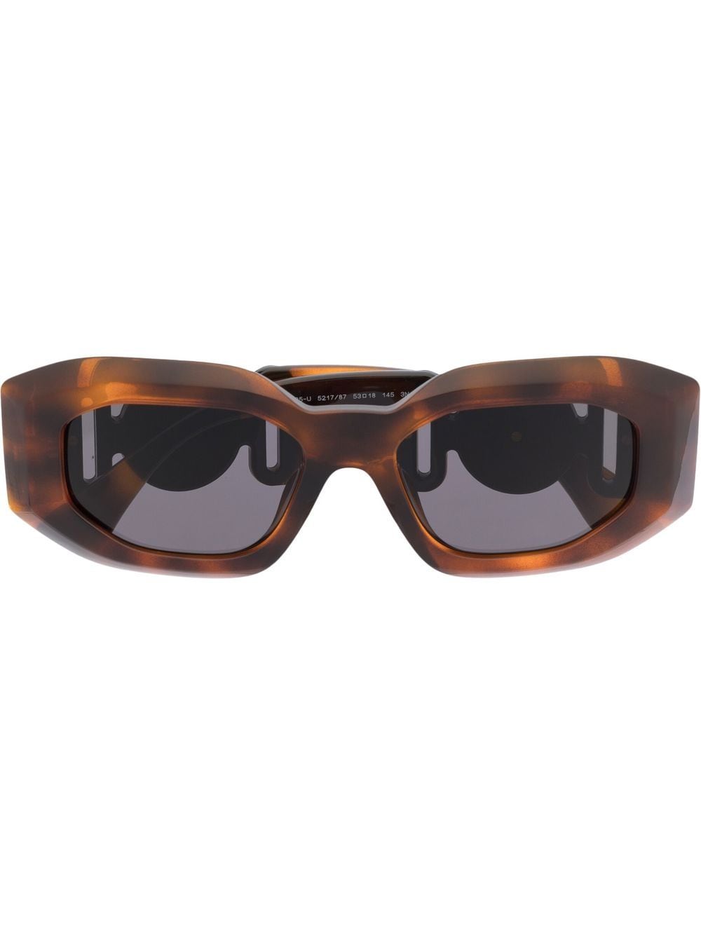 Versace Eyewear Medusa oval-frame sunglasses - Brown von Versace Eyewear