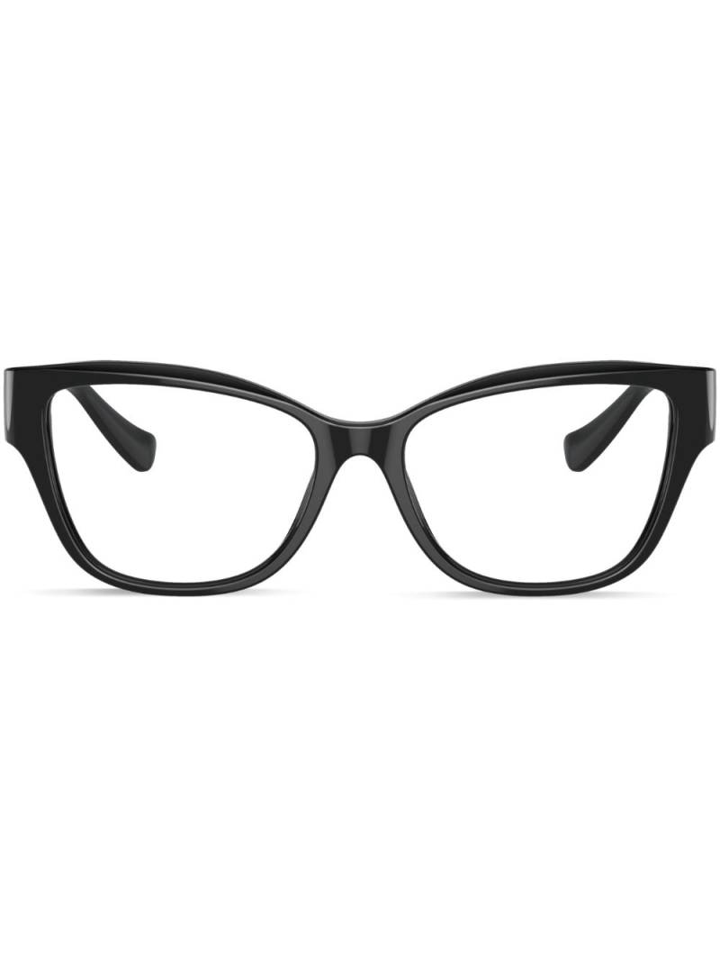 Versace Eyewear Medusa-plaque cat-eye frame glasses - Black von Versace Eyewear