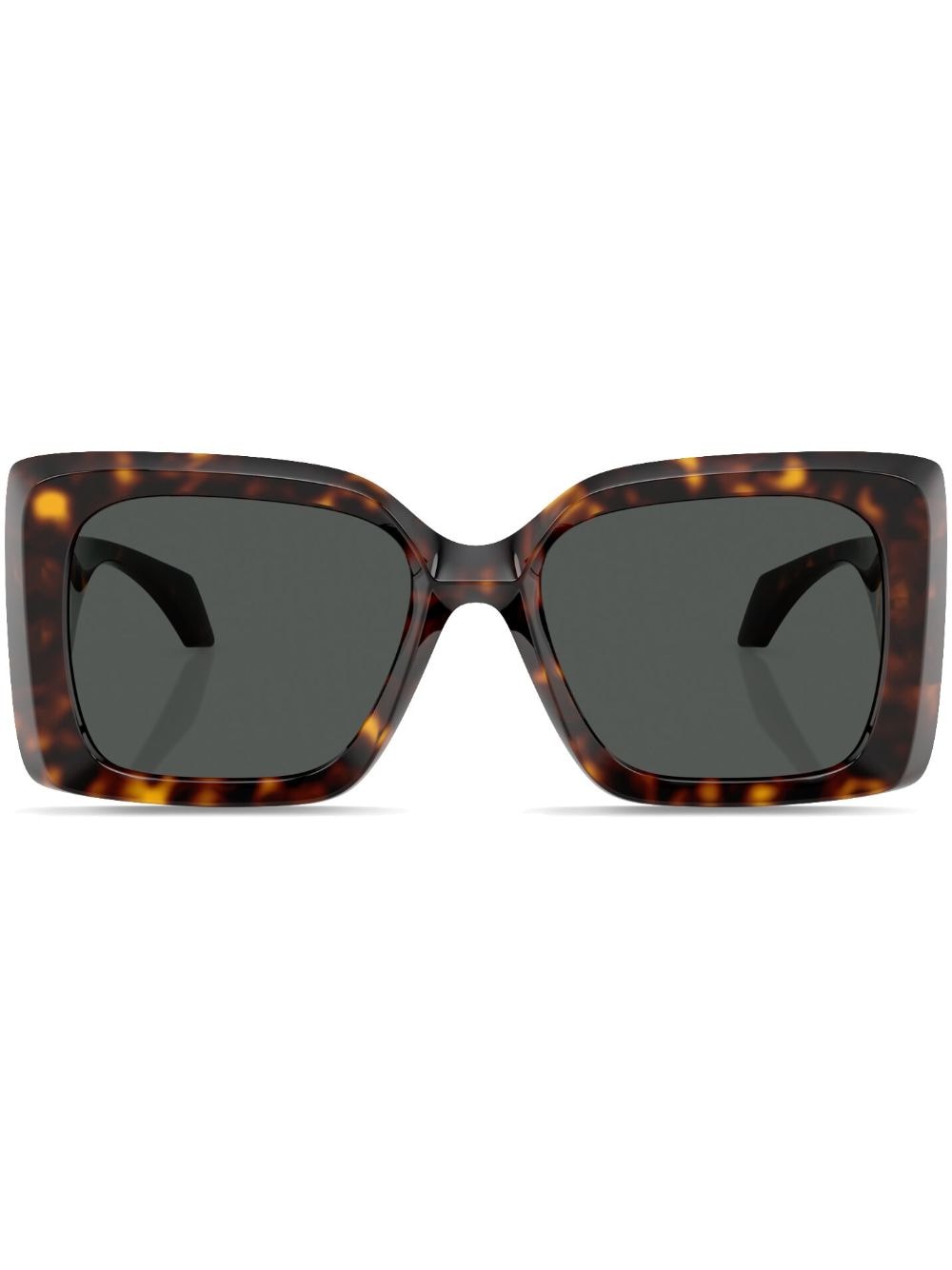 Versace Eyewear Medusa-plaque oversized-frame sunglasses - Brown von Versace Eyewear