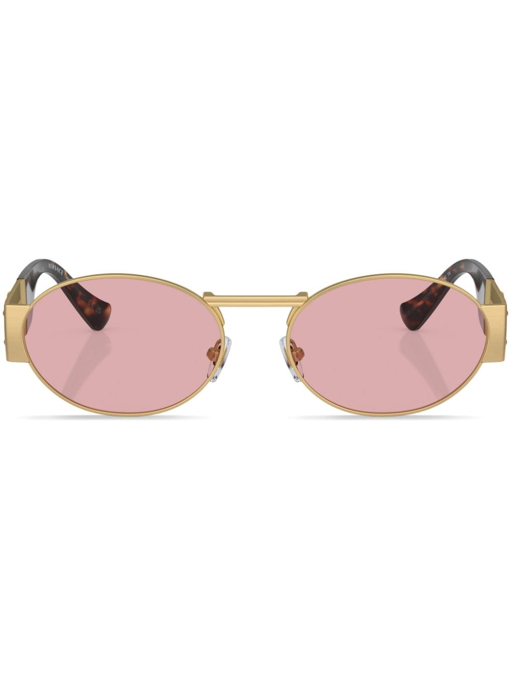 Versace Eyewear Medusa round sunglasses - Gold von Versace Eyewear