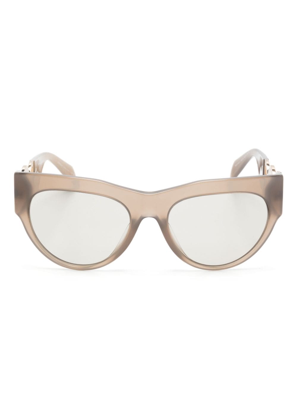 Versace Eyewear Winged Medusa cat-eye frame sunglasses - Brown von Versace Eyewear