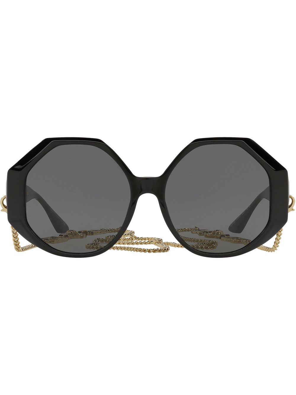 Versace Eyewear geometric-frame sunglasses - Black von Versace Eyewear