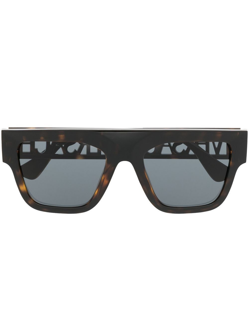 Versace Eyewear logo-detail square-frame sunglasses - Brown von Versace Eyewear