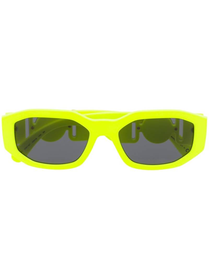 Versace Eyewear oval frame sunglasses - Yellow von Versace Eyewear