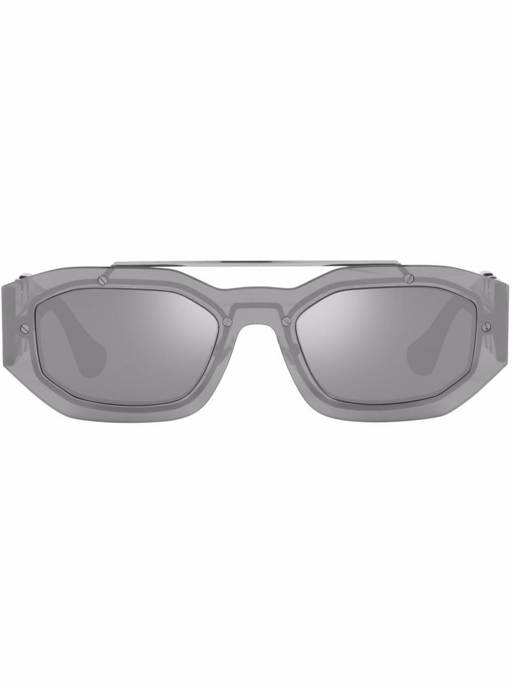 Versace Eyewear rectangle-frame sunglasses - Grey von Versace Eyewear