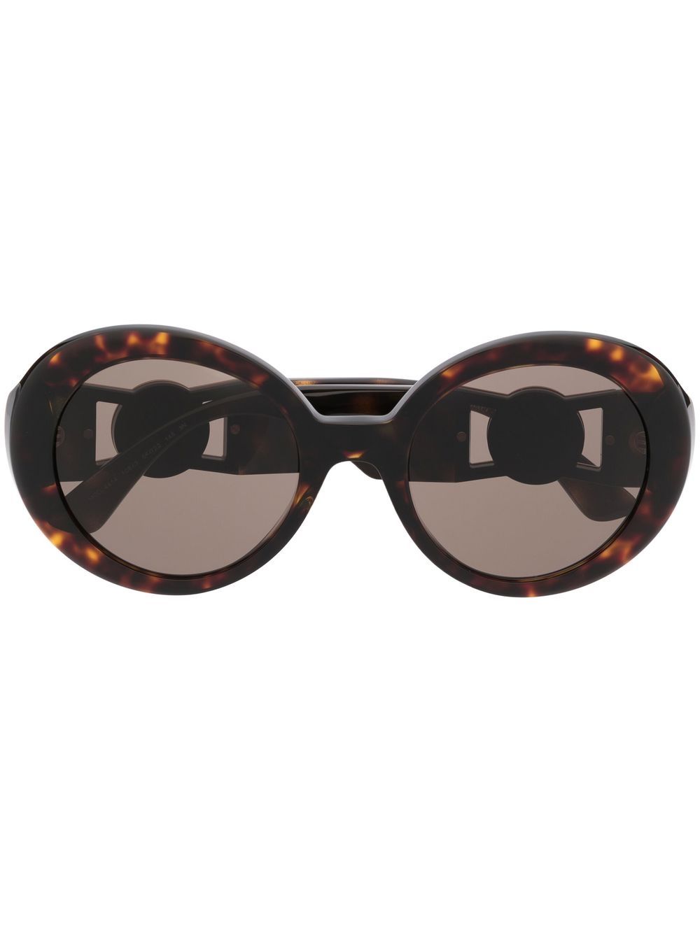 Versace Eyewear tortoiseshell oversize round-frame sunglasses - Brown von Versace Eyewear