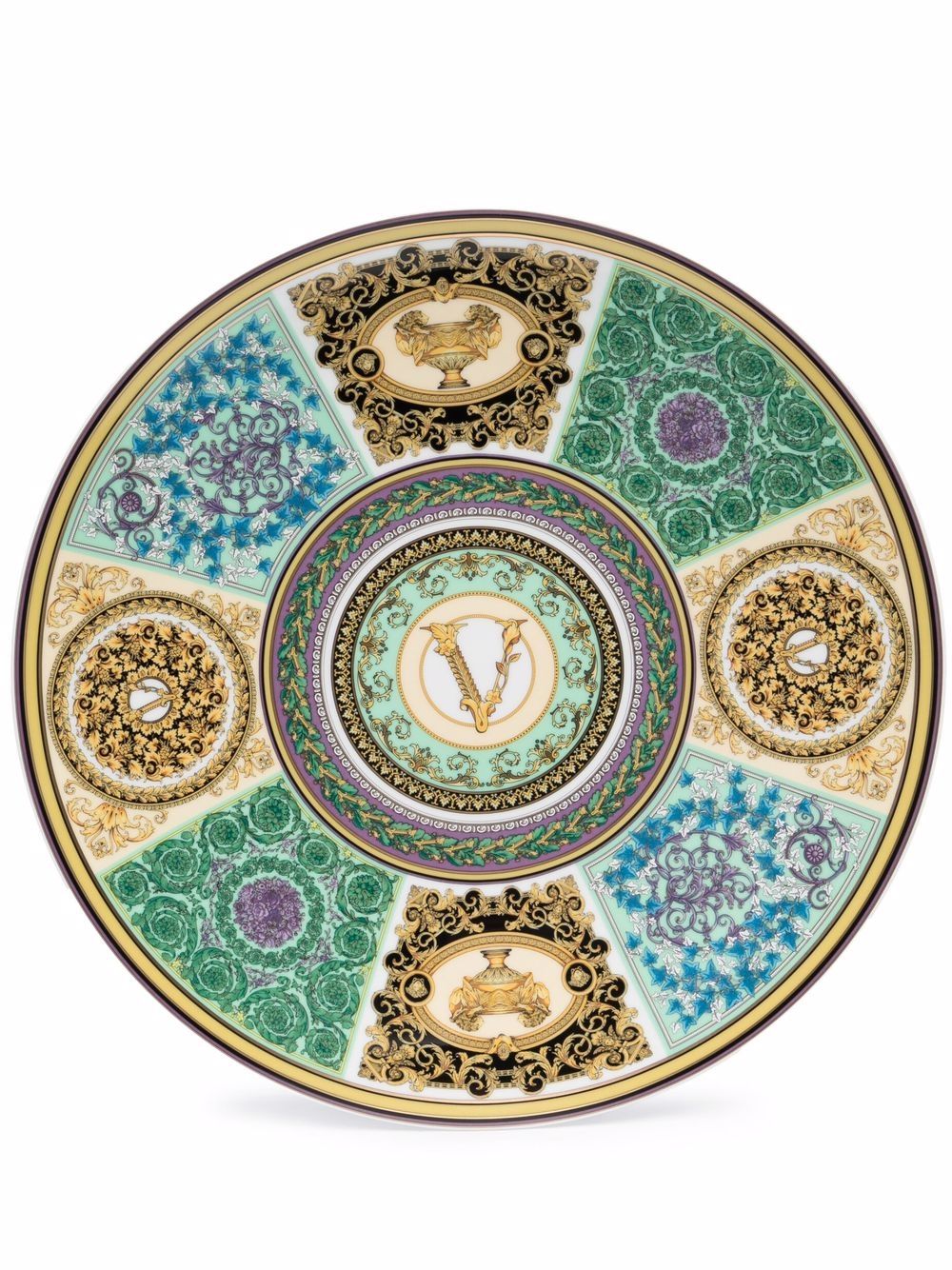 Versace Barocco Mosaic porcelain plate - Gold von Versace