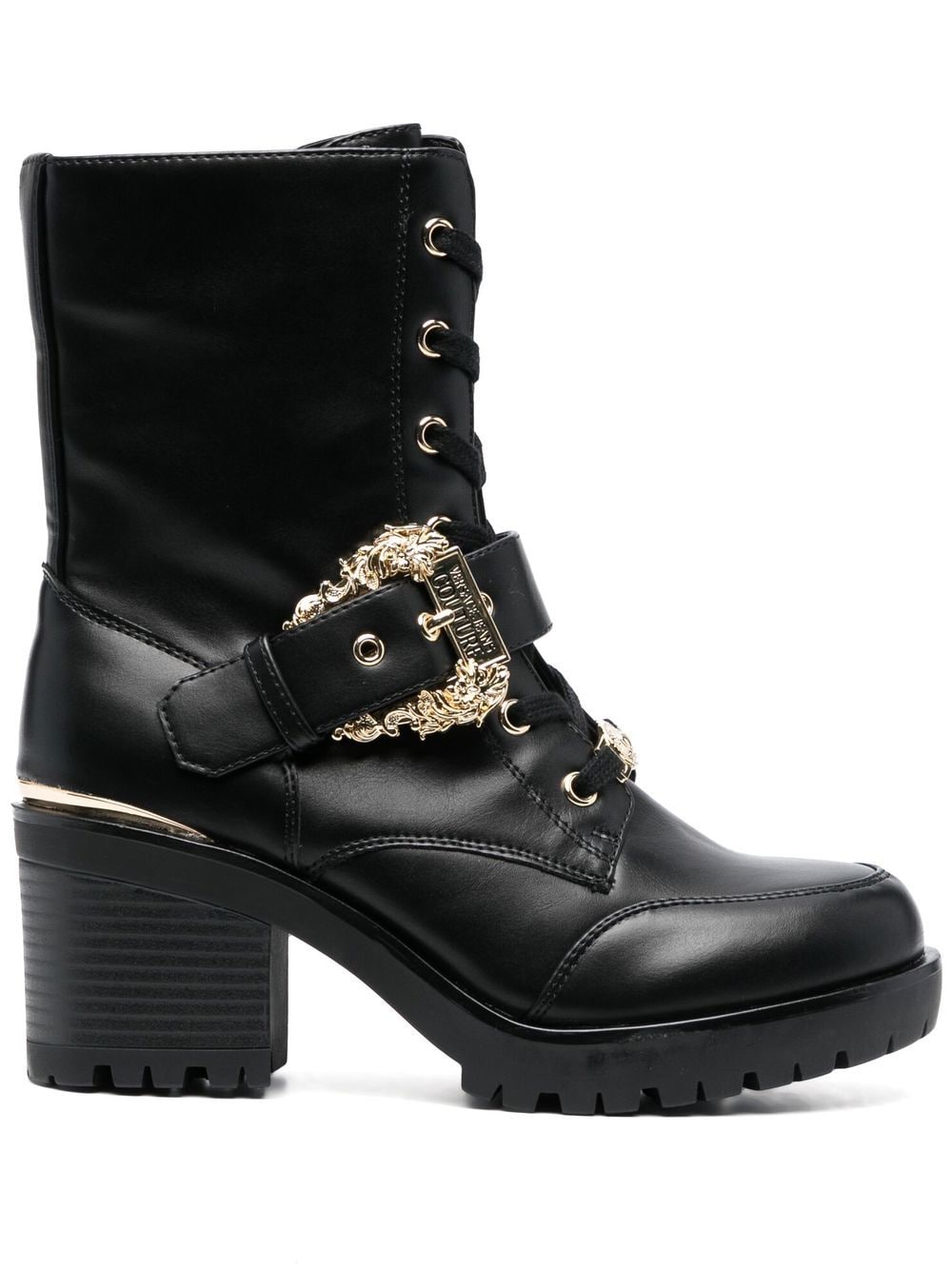 Versace Jeans Couture 70mm logo-plaque ankle boots - Black von Versace Jeans Couture