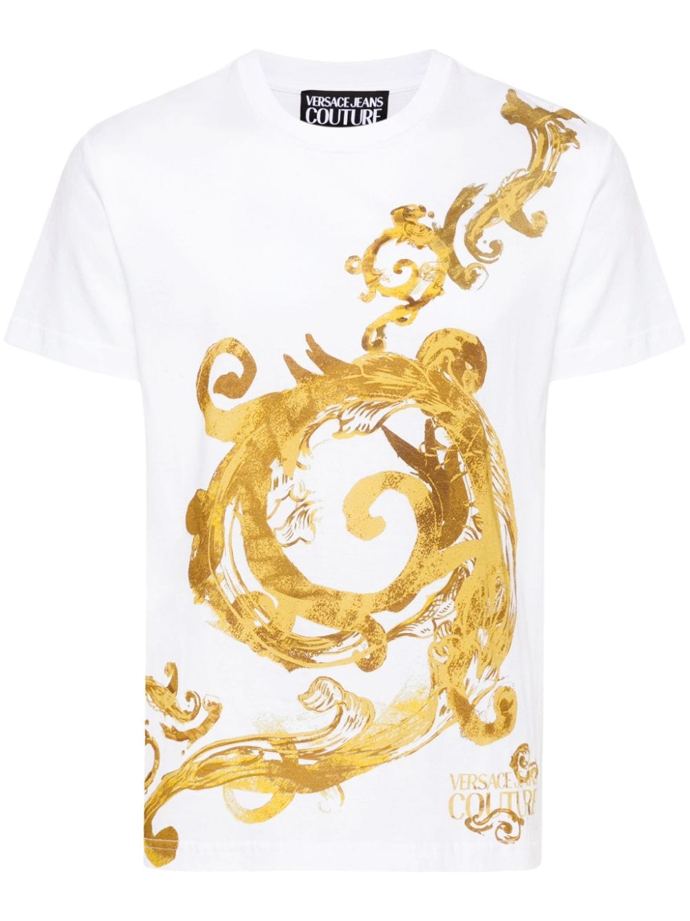 Versace Jeans Couture Barocco-print cotton T-shirt - White von Versace Jeans Couture