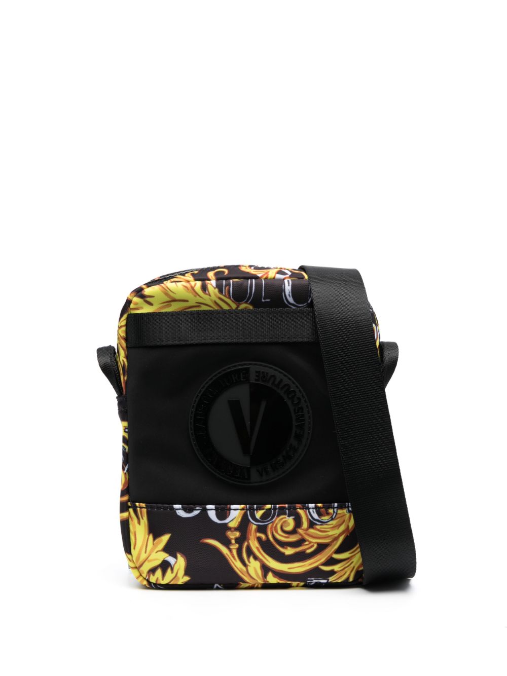 Versace Jeans Couture Barocco-print messenger bag - Black von Versace Jeans Couture