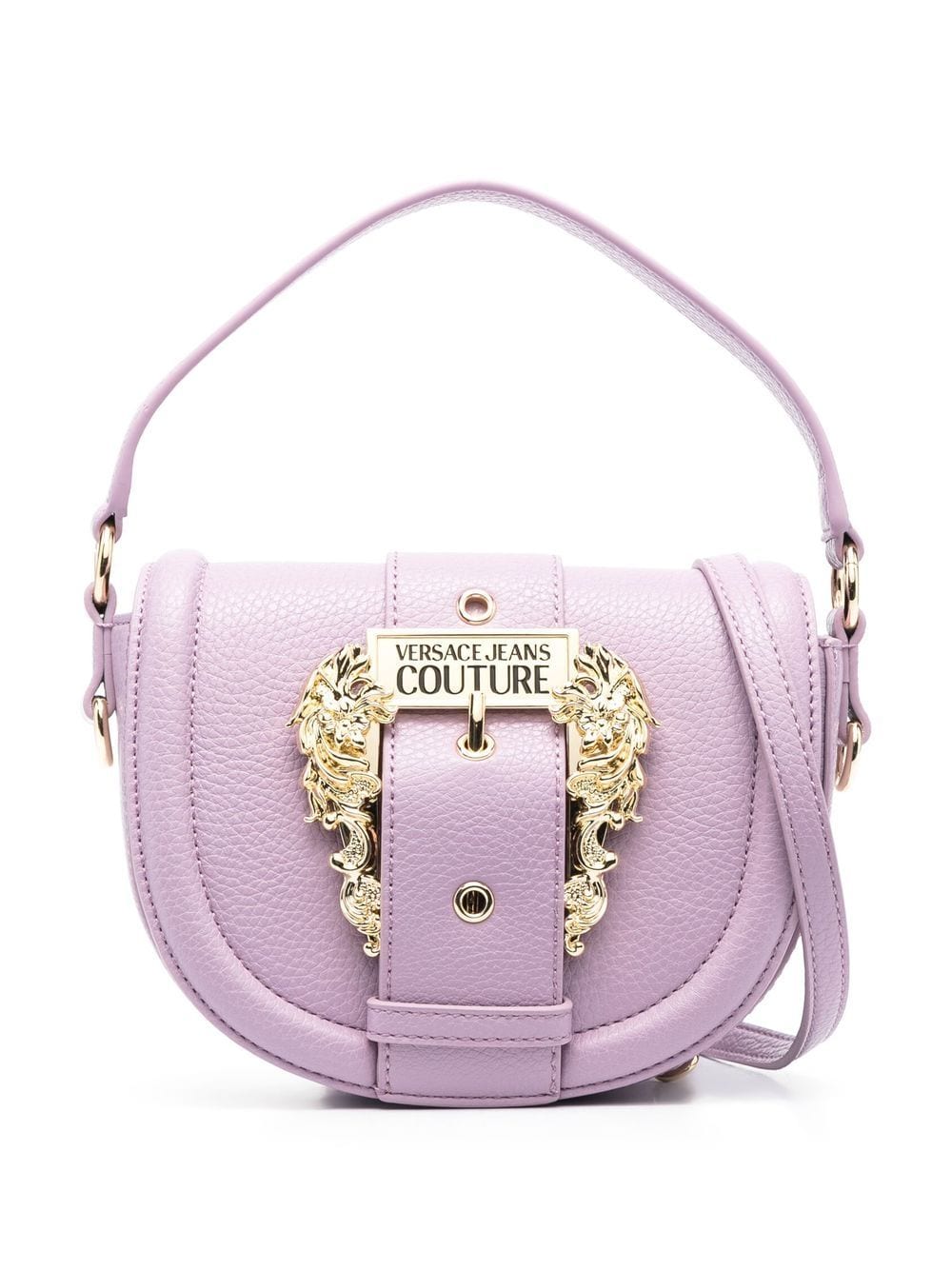 Versace Jeans Couture Baroque-buckle tote bag - Purple von Versace Jeans Couture