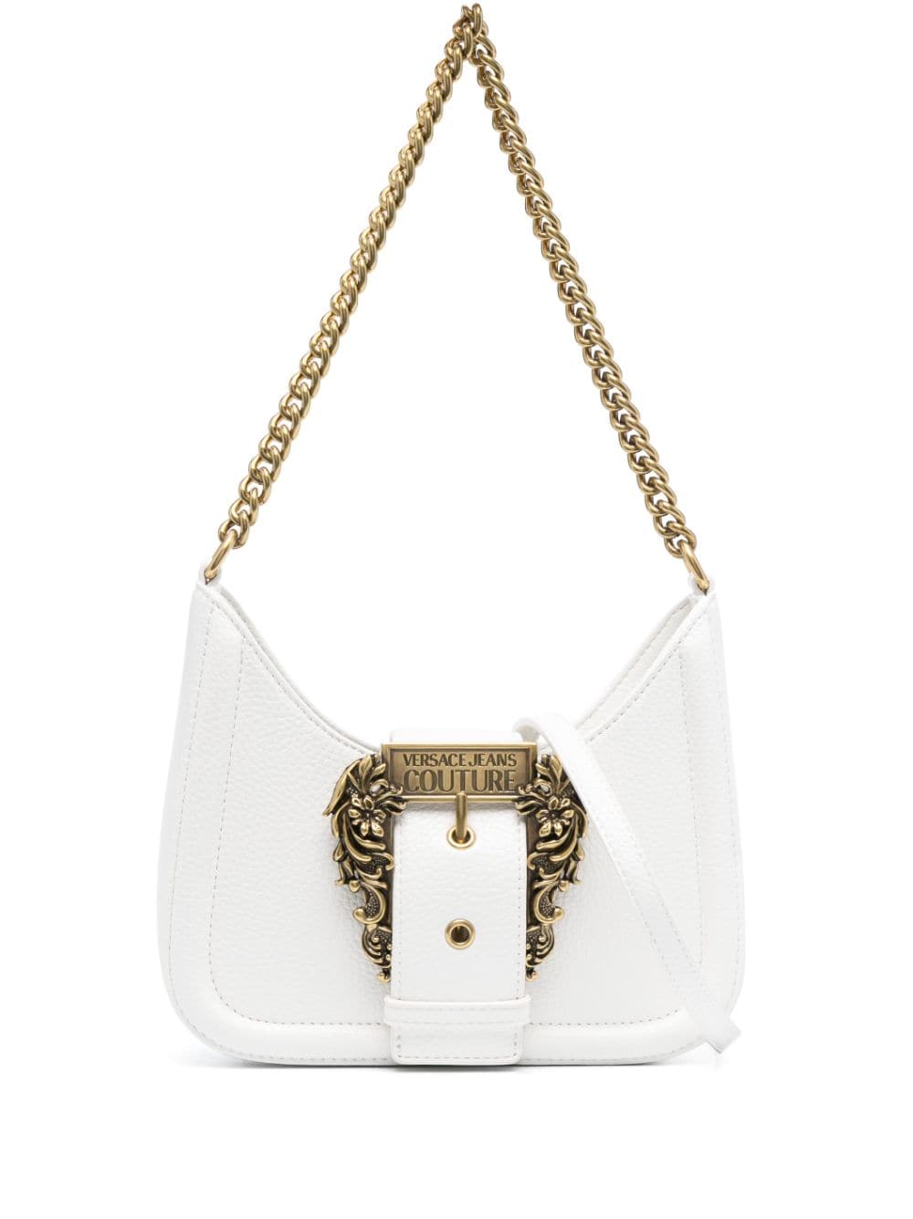 Versace Jeans Couture Couture logo-plaque shoulder bag - White von Versace Jeans Couture