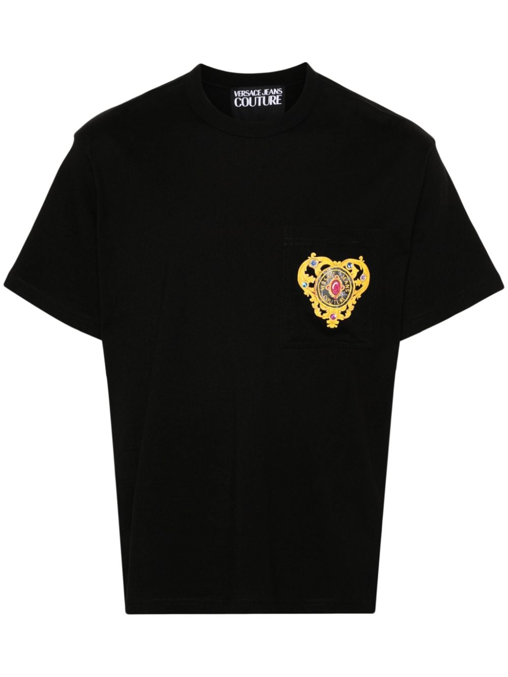 Versace Jeans Couture Heart Couture T-shirt - Black von Versace Jeans Couture