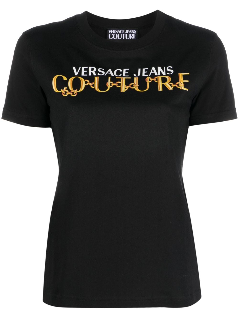 Versace Jeans Couture Logo Couture print T-shirt - Black von Versace Jeans Couture