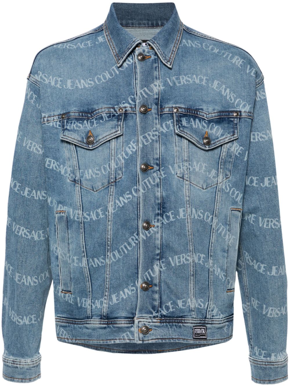 Versace Jeans Couture Logowave denim jacket - Blue von Versace Jeans Couture