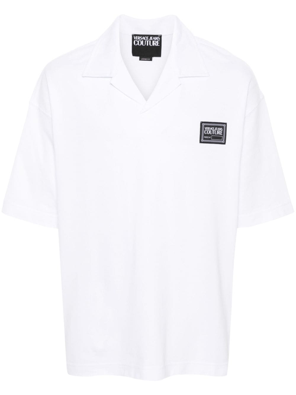 Versace Jeans Couture Piece Number logo polo shirt - White von Versace Jeans Couture