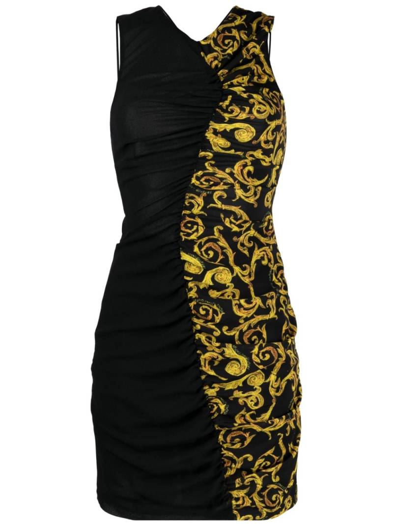 Versace Jeans Couture Sketch Couture-print minidress - Black von Versace Jeans Couture