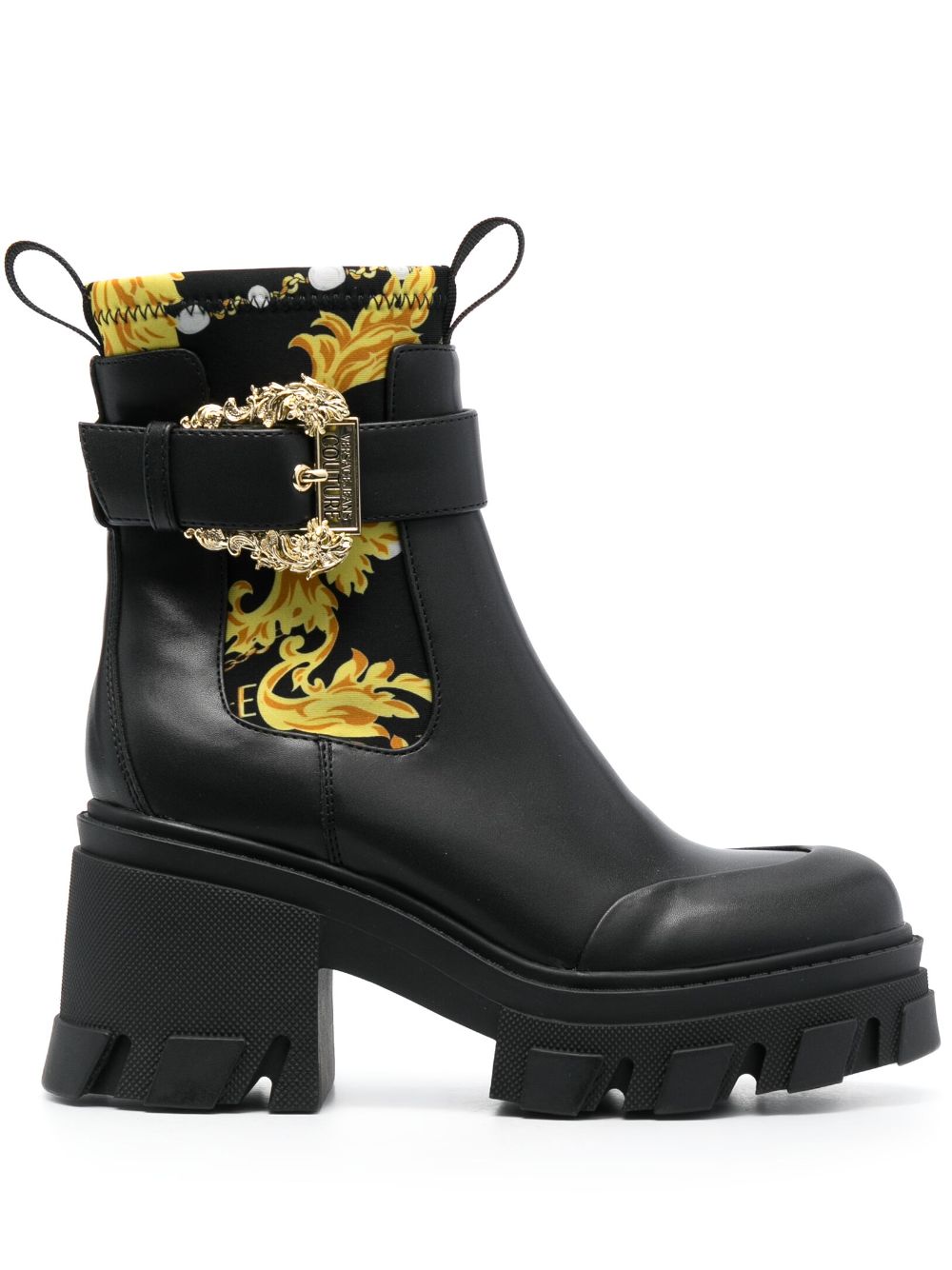 Versace Jeans Couture Sophie 85mm decorative-buckle boots - Black von Versace Jeans Couture