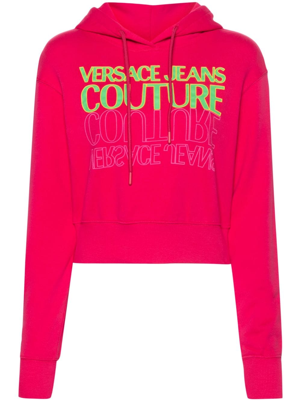 Versace Jeans Couture Upside Down cropped sweatshirt - Pink von Versace Jeans Couture