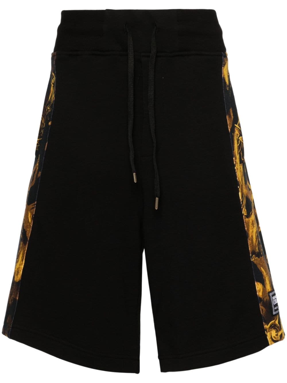 Versace Jeans Couture Watercolour Couture-print track shorts - Black von Versace Jeans Couture