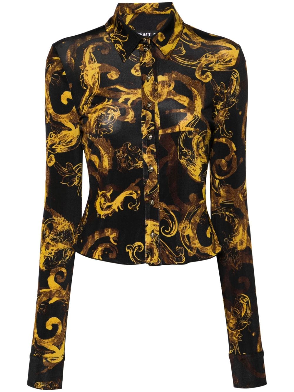 Versace Jeans Couture Watercolour Couture shirt - Black von Versace Jeans Couture