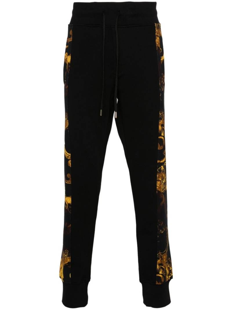Versace Jeans Couture Watercolour Couture track trousers - Black von Versace Jeans Couture