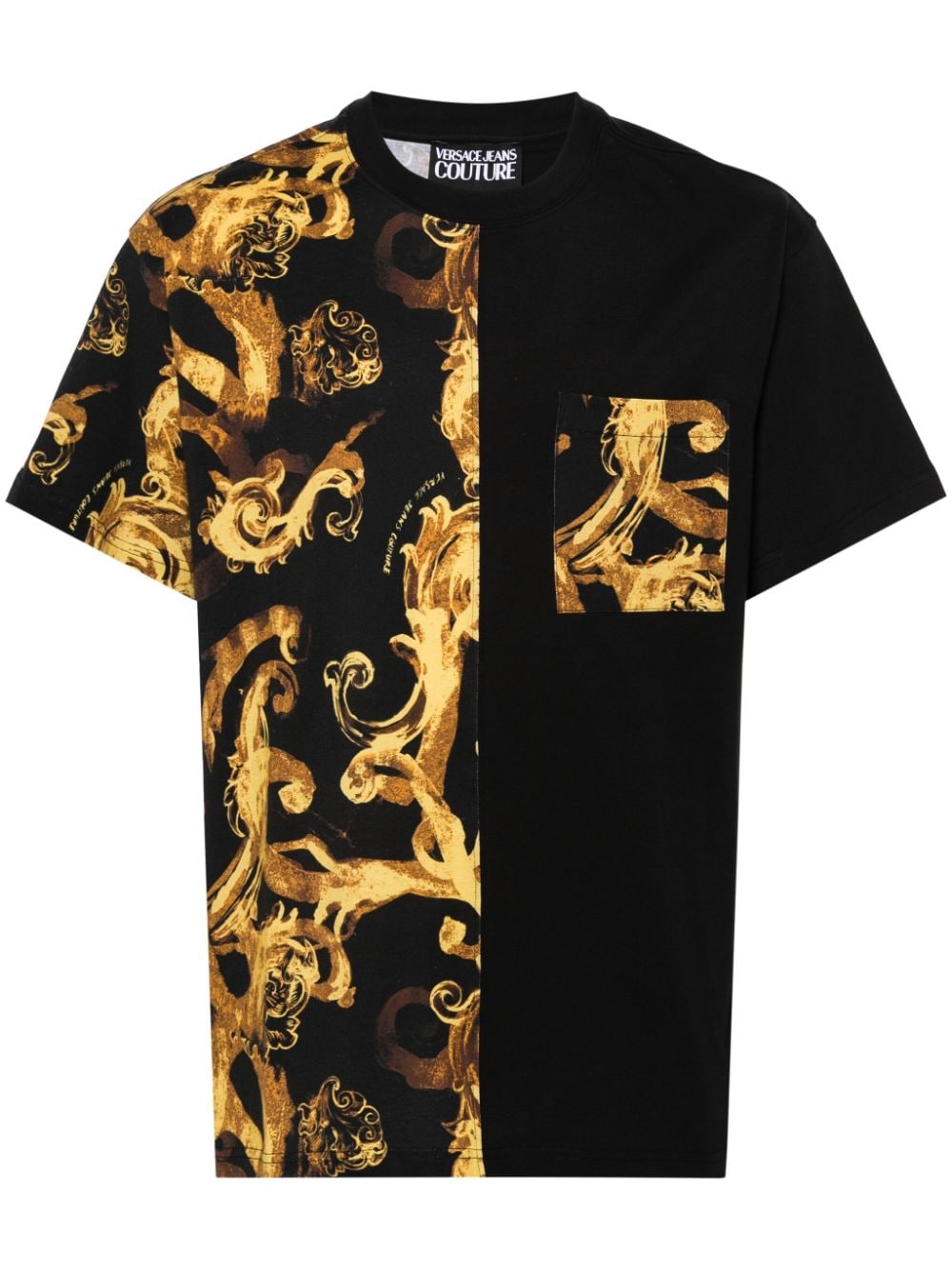 Versace Jeans Couture barocco-print cotton T-shirt - Black von Versace Jeans Couture