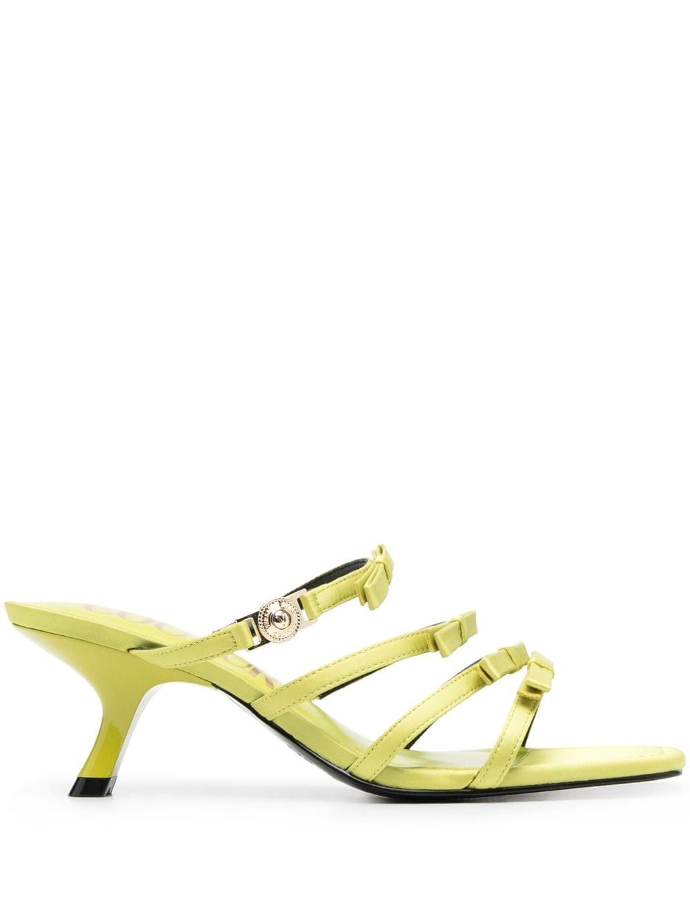 Versace Jeans Couture bow-detail kitten heel sandals - Green von Versace Jeans Couture