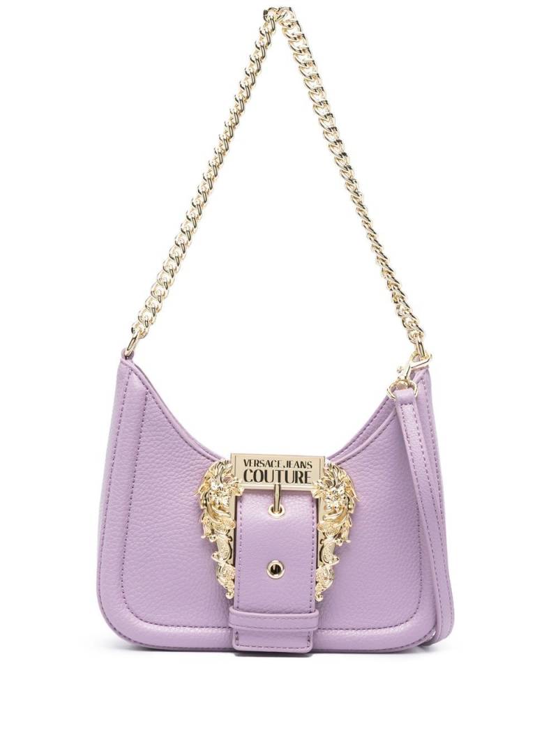 Versace Jeans Couture engraved-logo buckle shoulder bag - Purple von Versace Jeans Couture