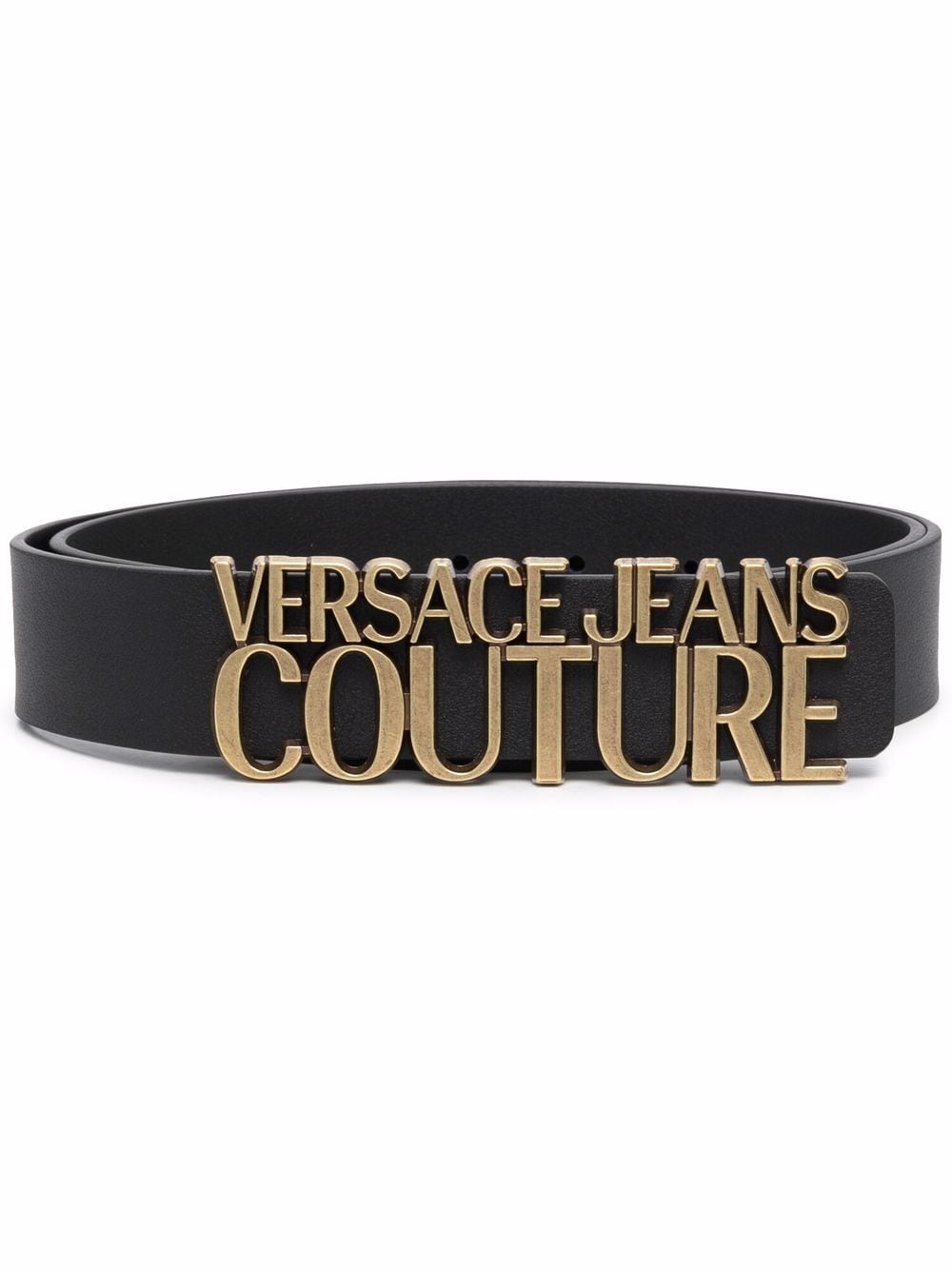 Versace Jeans Couture logo-buckle belt - Black von Versace Jeans Couture