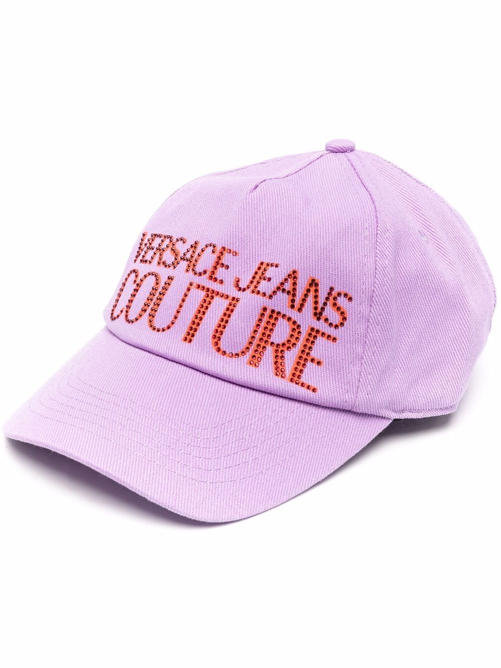 Versace Jeans Couture embellished logo baseball cap - Purple von Versace Jeans Couture