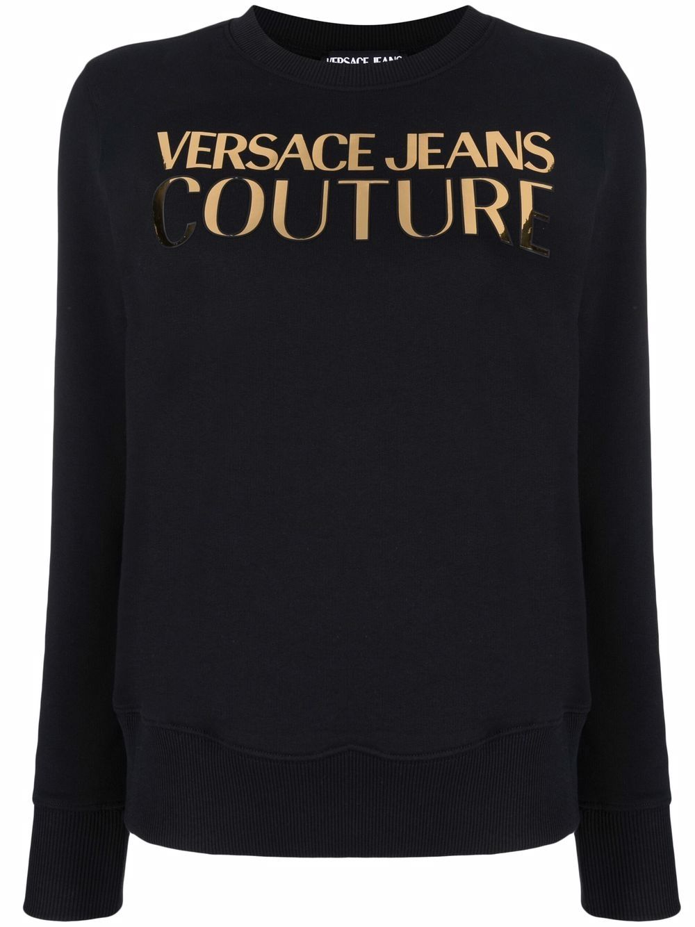 Versace Jeans Couture logo crew-neck sweatshirt - Black von Versace Jeans Couture