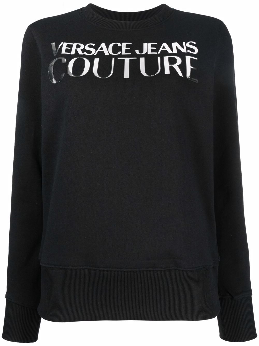Versace Jeans Couture logo crew-neck sweatshirt - Black von Versace Jeans Couture