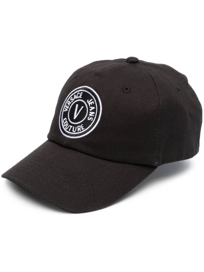 Versace Jeans Couture logo-embroidered cotton baseball cap - Black von Versace Jeans Couture