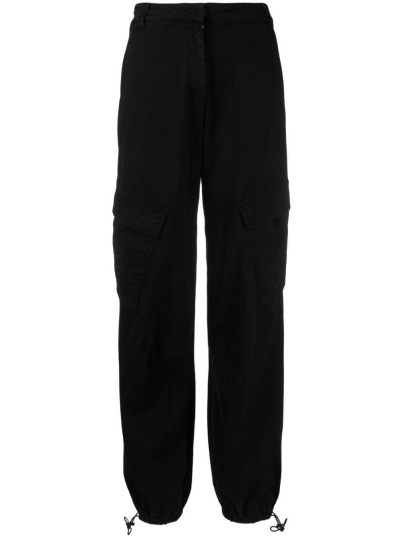 Versace Jeans Couture logo-patch cargo trousers - Black von Versace Jeans Couture