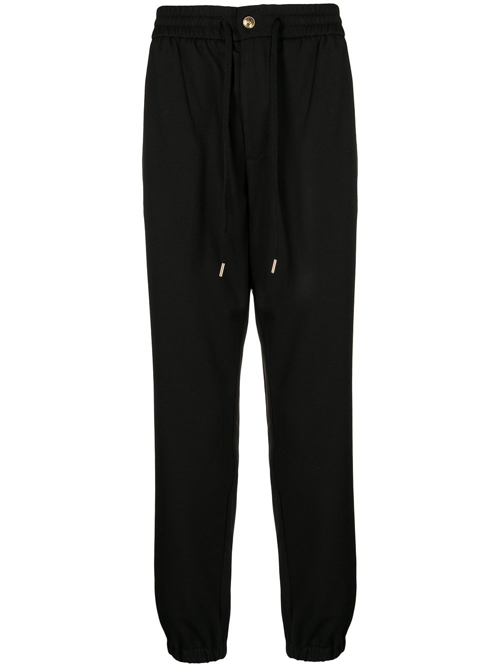 Versace Jeans Couture logo-patch drawstring track pants - Black von Versace Jeans Couture