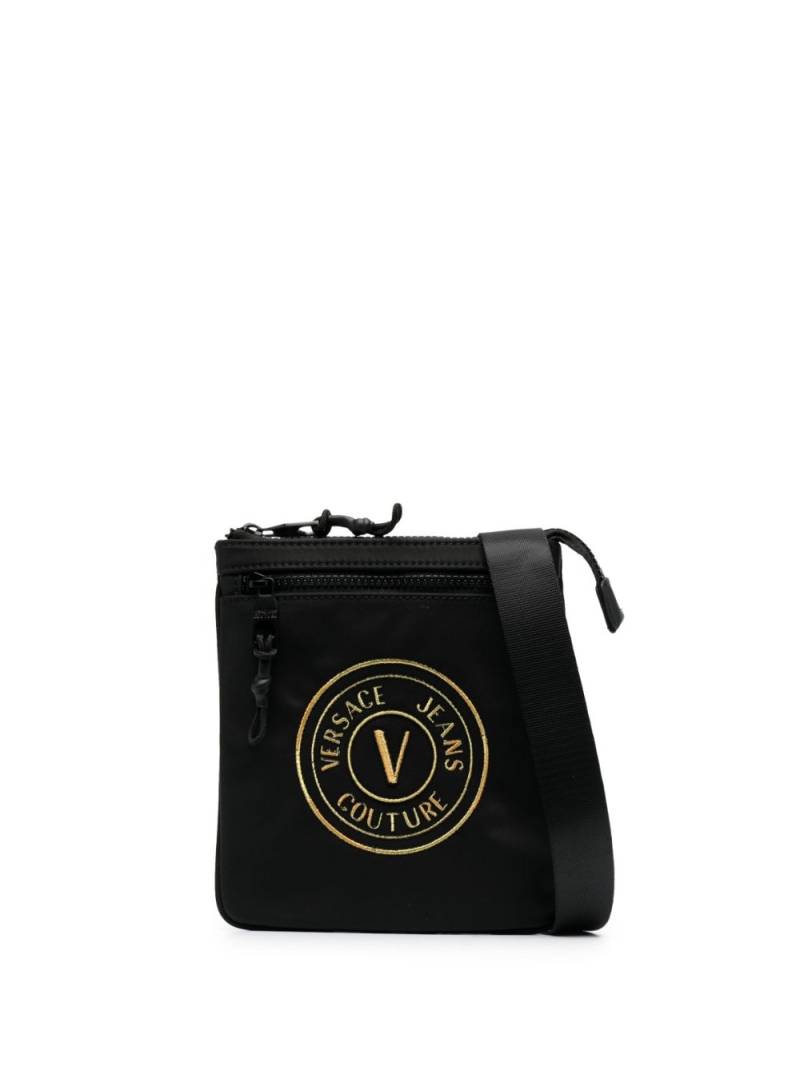 Versace Jeans Couture logo-patch messenger bag - Black von Versace Jeans Couture
