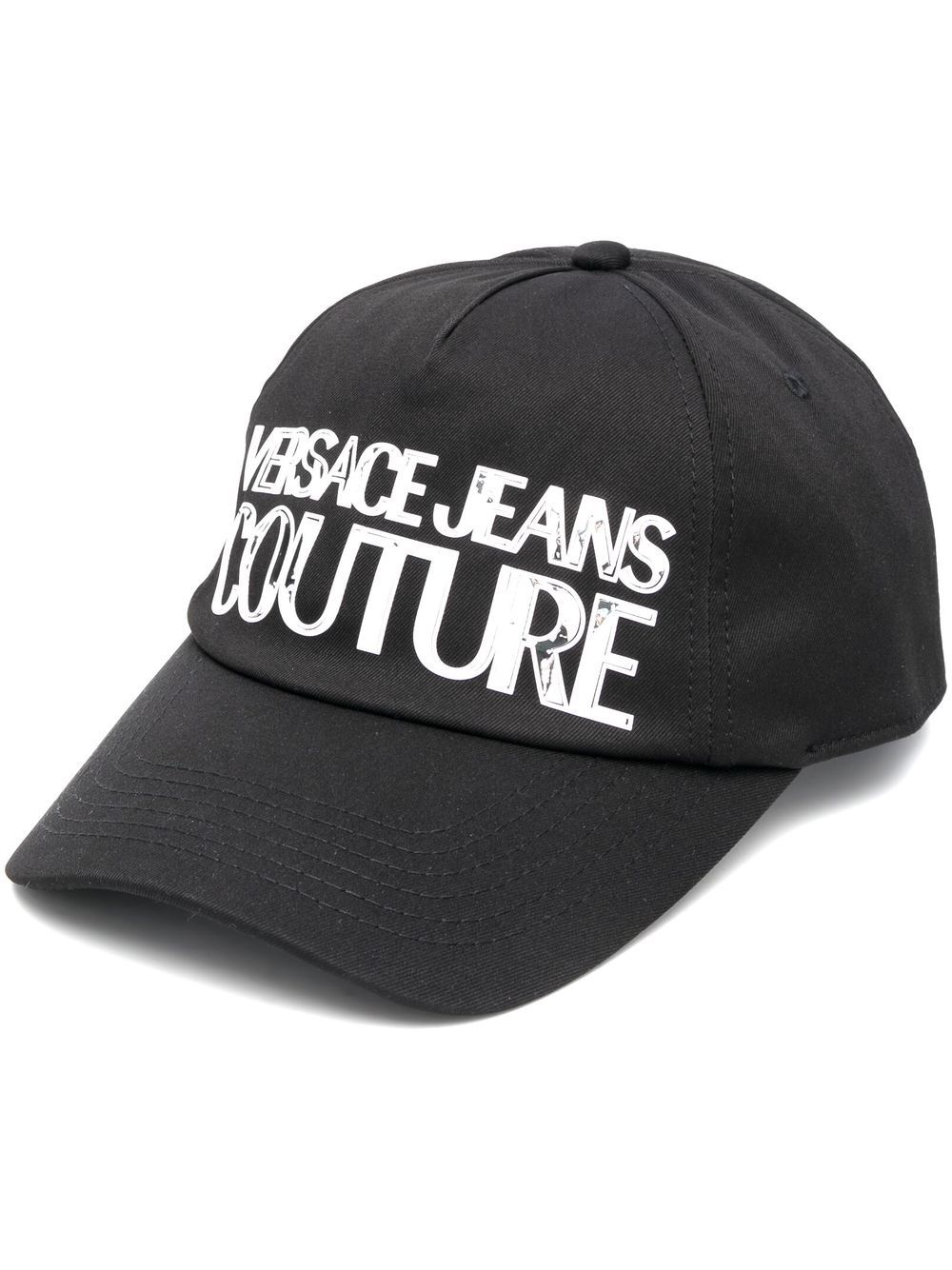 Versace Jeans Couture logo-print cap - Black von Versace Jeans Couture