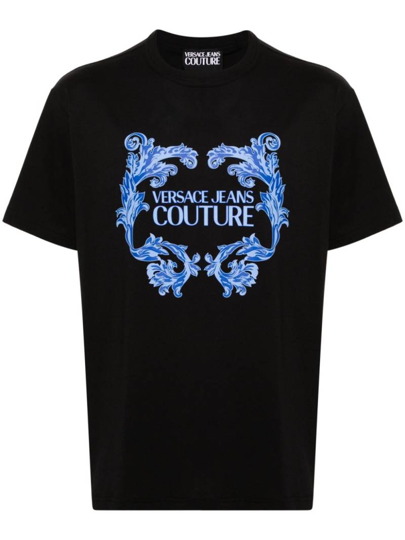 Versace Jeans Couture logo-print cotton T-shirt - Black von Versace Jeans Couture