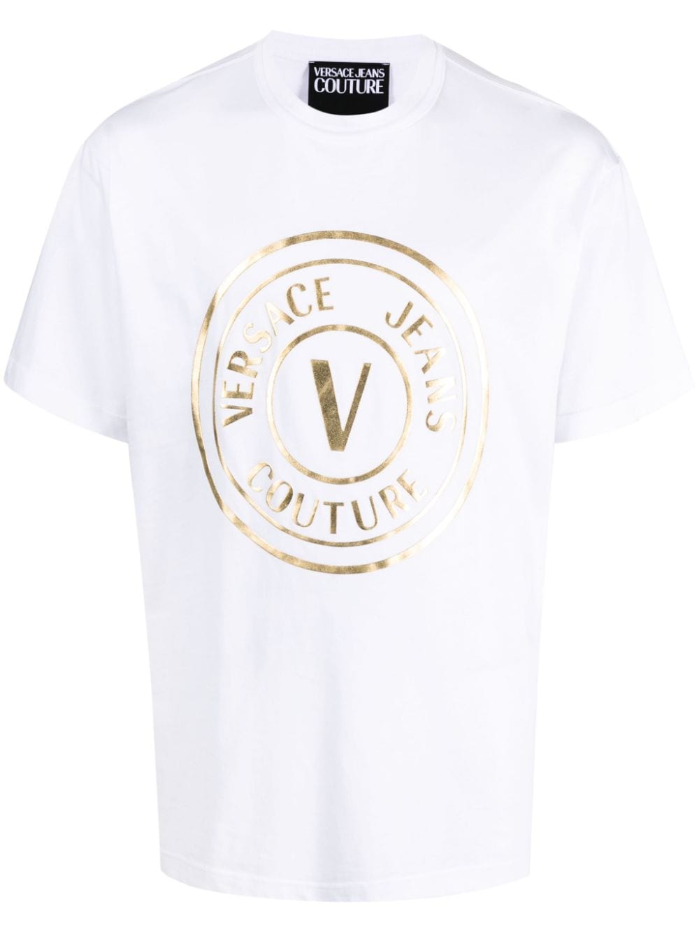 Versace Jeans Couture logo-print cotton T-shirt - White von Versace Jeans Couture